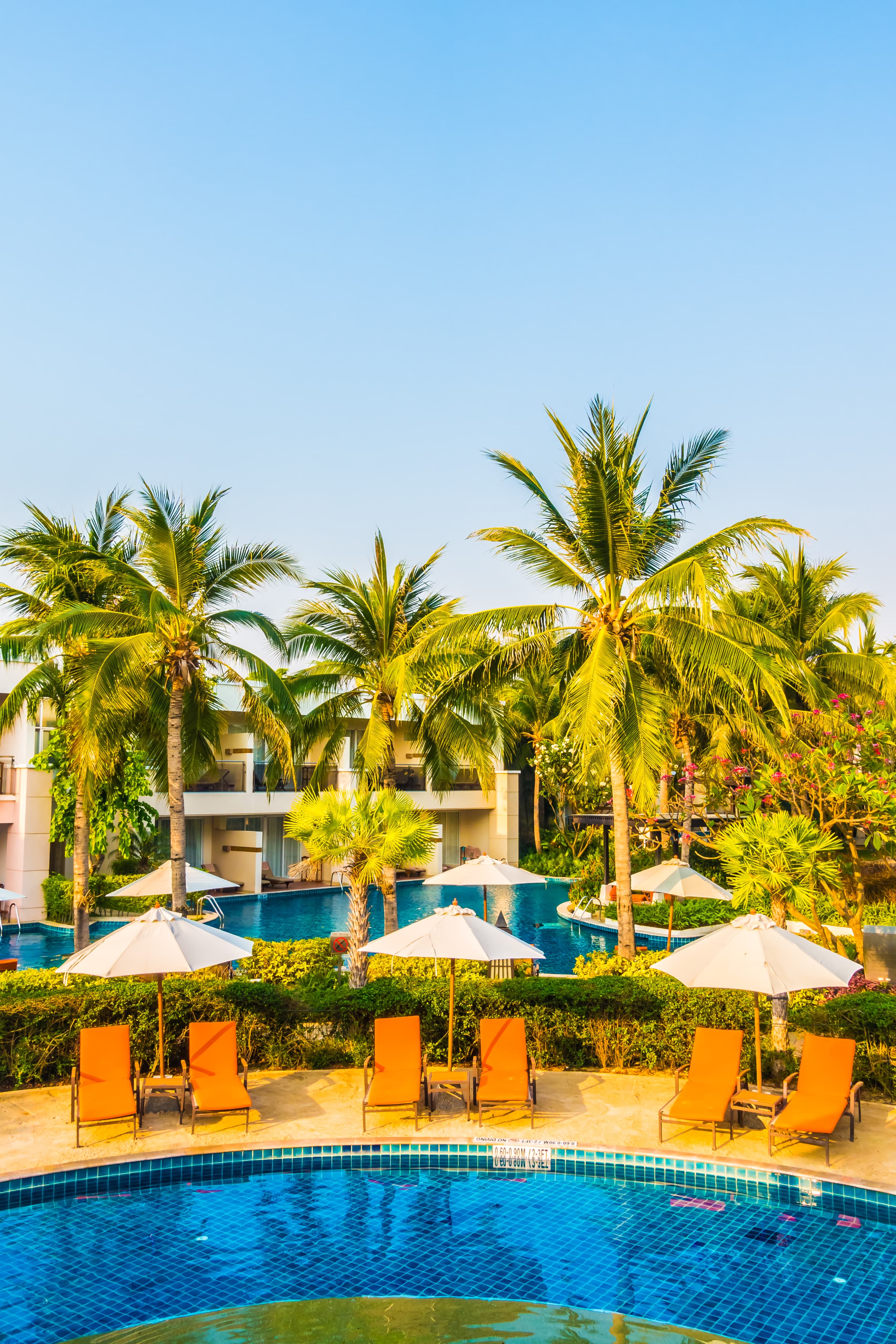 Luxury resort with pools