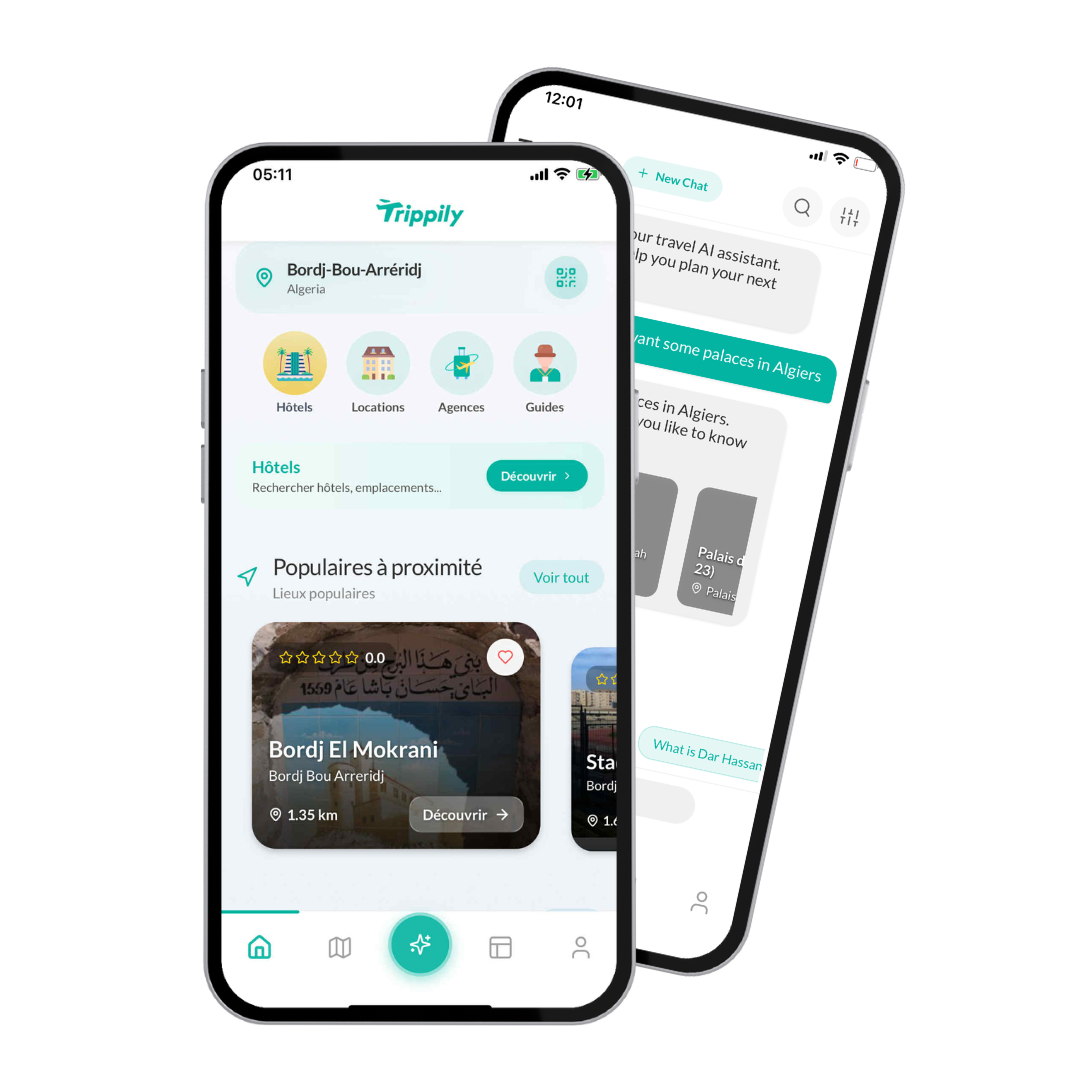 Travel App Mockup